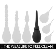 Duș anal ADDICTED TOYS Travel Cleaner Model 3, capacitate 160 ml, compact și ușor de folosit, din silicon moale, negru