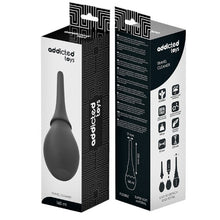 Duș anal ADDICTED TOYS Travel Cleaner Model 3, capacitate 160 ml, compact și ușor de folosit, din silicon moale, negru
