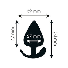 Plug anal ADDICTED TOYS Anal Plug S, lungime 5.3 cm, diametru 2.7 cm, din silicon, negru (mic)