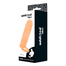 Manșon pentru penis ADDICTED TOYS Extend Your Penis Length, pentru extensia și îngroșarea penisului, 16 cm, culoarea pielii