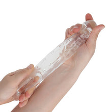 Manșon pentru penis ADDICTED TOYS Extend Your Penis Length M, pentru extensie și îngroșare, design cu puncte, 21 cm, transparent