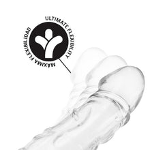 Manșon pentru penis ADDICTED TOYS Extend Your Penis Length M, pentru extensie și îngroșare, design realist, 18 cm, transparent