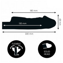 Manșon pentru penis ADDICTED TOYS Extend Your Penis Length M, pentru extensie și îngroșare, design realist, 18 cm, transparent