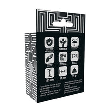 Set 3 inele pentru penis conectate ADDICTED TOYS Rings Set, din TPR, diametre progesive 2.8 - 5 cm, alb transparent