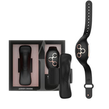 Vibrator pentru chilot ANNE’S DESIRE, control prin telecomandă tip ceas, 7 funcții de vibrație, rezistent la apă, negru