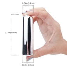 Stimulator clitoris ARMONY Vibrator Bullet Silver, 9 funcții de vibrație, rezistent la apă, argintiu
