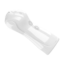 Masturbator interactiv B-SERIES Foxshow, cu funcție de sunet, 7 funcții de pulsații, 7 funcții de vibrație, 22.8 cm, alb
