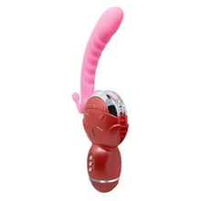 Vibrator BAILE Rolling Fun II, în formă de roată, pentru clitoris și punctul G, funcție de simulare sex oral, 6 funcții de rotație, roz