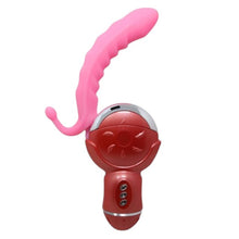 Vibrator BAILE Rolling Fun II, în formă de roată, pentru clitoris și punctul G, funcție de simulare sex oral, 6 funcții de rotație, roz