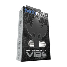 Set plug anal BATHMATE Anal Training Plugs Vibe, 3 dopuri anale + vibrator bullet cu 10 funcții de vibrație, negru cu argintiu