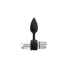 Set plug anal BATHMATE Anal Training Plugs Vibe, 3 dopuri anale + vibrator bullet cu 10 funcții de vibrație, negru cu argintiu