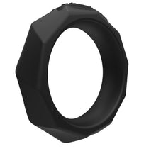 Inel pentru penis BATHMATE Power Rings Maximus 55, din silicon moale, design flexibil, diametru 5.5 cm, negru