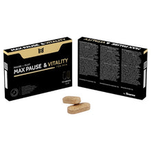 Capsule BLACK BULL Max Pause & Vitality, pentru întârzierea ejaculării și îmbunătățirea performanțelor sexuale, 10 buc (PTS)