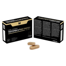 Capsule BLACK BULL Testomen & Pure Energy, pentru testosteron, libido și performanțe sexuale îmbunătățite, 20 buc (PTS)
