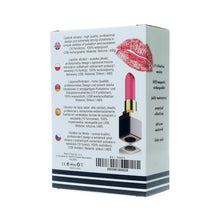Vibrator stimulator BSeries - Lipstick, pentru stimularea clitorisului, 10 functii de vibratie, negru si rosu
