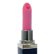 Vibrator stimulator BSeries - Lipstick, pentru stimularea clitorisului, 10 functii de vibratie, negru si rosu