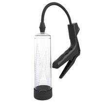 Pompa manuala BSeries - Man AirGun, cu display digital, pentru marirea penisului si imbunatatirea performantelor sexuale, culoare transparenta