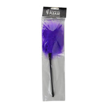 Puf de gadilat Bound to Please - Feather, ideal pentru jocuri senzoriale, mov