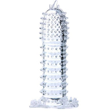 Manșon pentru penis BAILE Penis Sleeve, pentru stimulare intensă și îngroșare, lungime 14 cm, din silicon, transparent