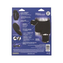 Boxeri cu vibrator CALEXOTICS Boxer Brief Set, control prin telecomandă tip ceas, 12 funcții de vibrație, culoare negru