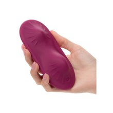 Aparat de masaj intim CALEXOTICS Dual Rider Grinder, cu jartieră detașabilă, control prin telecomandă, 12 funcții de vibrații, mov