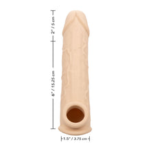 Manson CALEXOTICS - Performance MAXX 8'', pentru extensia penisului, din silicon, culoarea pielii