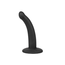 Strap-on pentru picior CALEXOTICS Onyxxx Thigh Strap with Silicone Probe, cu dildo inclus, lungime 12.7 cm, negru