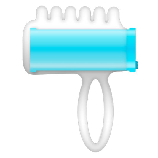 Vibrator pentru deget CASUAL LOVE Thimble Vibrator, din TPR, pentru stimulare clitoris și zone erogene, albastru