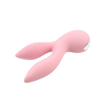 Vibrator CHISA Aphrovibe Oh My Rabbit, cu urechi de iepuraș, pentru clitoris și zone erogene, 10 funcții de vibrație, roz cu argintiu