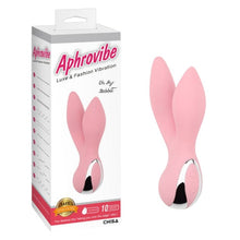 Vibrator CHISA Aphrovibe Oh My Rabbit, cu urechi de iepuraș, pentru clitoris și zone erogene, 10 funcții de vibrație, roz cu argintiu