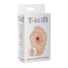 Masturbator CHISA T-Skin Abby’s Serving Hand, în formă de mâini împreunate, rezistent la apă, culoarea pielii