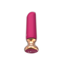 Plug anal vibrator CNT GUARD OFF Sweet Bomb Bevel, control prin aplicație, 9 funcții de vibrație, 12 cm, roz cu auriu