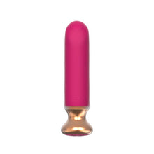 Plug anal vibrator CNT GUARD OFF Sweet Bomb Bevel, control prin aplicație, 9 funcții de vibrație, 12 cm, roz cu auriu