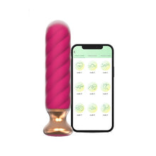 Plug anal vibrator CNT GUARD OFF Sweet Bomb Swirl, control prin aplicație, 9 funcții de vibrație, 12.7 cm, roz cu auriu