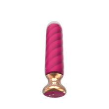 Plug anal vibrator CNT GUARD OFF Sweet Bomb Swirl, control prin aplicație, 9 funcții de vibrație, 12.7 cm, roz cu auriu