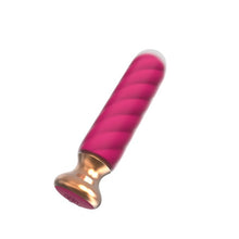 Plug anal vibrator CNT GUARD OFF Sweet Bomb Swirl, control prin aplicație, 9 funcții de vibrație, 12.7 cm, roz cu auriu