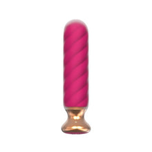Plug anal vibrator CNT GUARD OFF Sweet Bomb Swirl, control prin aplicație, 9 funcții de vibrație, 12.7 cm, roz cu auriu