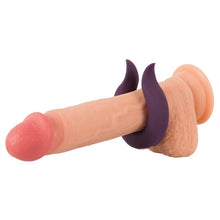 Inel vibrator pentru penis COUPLES CHOICE Couple’s Ring, 10 funcții de vibrație, rezistent la apă, diametru 3.7 cm, mov