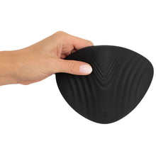 Vibrator cupluri COUPLES CHOICE Lay-on Multi Toy, stimulator clitoris și masturbator, 10 funcții de vibrație, negru cu albastru