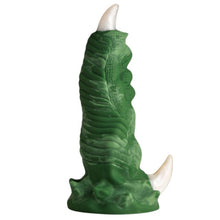 Dildo dragon CREATURE COCKS Dragon Claw, în formă de gheară, pentru jocuri de fantezie, bază cu ventuză, 24 cm, verde