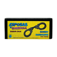 Cătușe din jeleu DIVERTY SEX Gummy Handcuffs, pentru jocuri erotice în cuplu, cu gust de cola, culoare negru