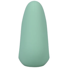 Stimulator clitoris DOC JOHNSON Ritual Chi, din silicon moale, 10 funcții de vibrație, rezistent la apă, verde turcoaz