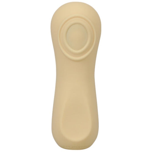Stimulator clitoris DOC JOHNSON Ritual Sol, din silicon moale, cu pulsații, 10 funcții de vibrație, rezistent la apă, galben