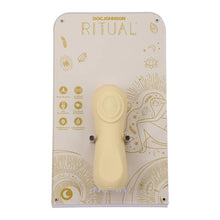 Stimulator clitoris DOC JOHNSON Ritual Sol, din silicon moale, cu pulsații, 10 funcții de vibrație, rezistent la apă, galben