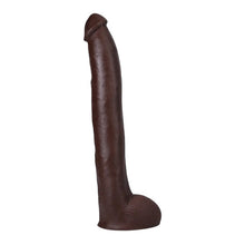 Dildo realist DOC JOHNSON Ultraskyn Signature Cocks - Hollywood Cash, bază cu ventuză pentru fixare, 29 cm, culoarea maro
