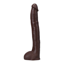 Dildo realist DOC JOHNSON Ultraskyn Signature Cocks - Hollywood Cash, bază cu ventuză pentru fixare, 29 cm, culoarea maro