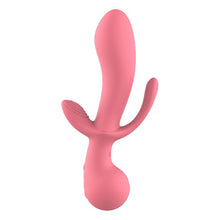 Vibrator DREAMTOYS Amour Claire Triple Pleasure, pentru stimulare clitoridiană, vaginală și anală, 10 funcții de vibrație, roz
