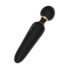 Aparat de masaj dublu DREAMTOYS Elite Noah Dual Wand, cu două capete, pentru corp și zonele intime, 7 funcții de vibrație, negru