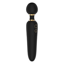 Aparat de masaj dublu DREAMTOYS Elite Noah Dual Wand, cu două capete, pentru corp și zonele intime, 7 funcții de vibrație, negru