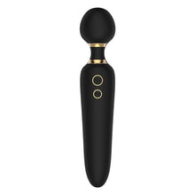Aparat de masaj dublu DREAMTOYS Elite Noah Dual Wand, cu două capete, pentru corp și zonele intime, 7 funcții de vibrație, negru